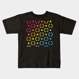 Rainbow Triangle Pattern v2 Kids T-Shirt